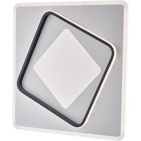 Plafoniera Moderna Lulu' In Alluminio Bianco Nero Led Integrato Cct (1/3)