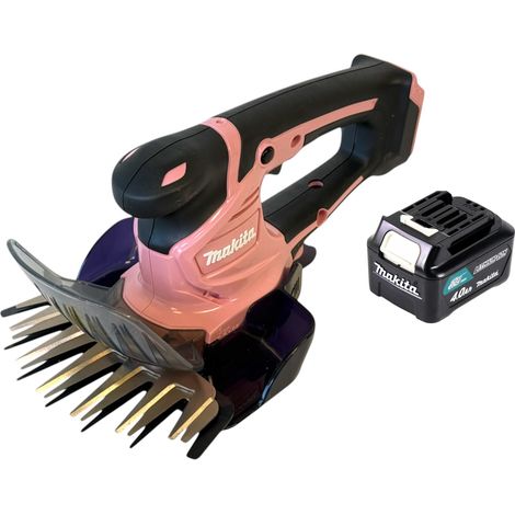 Makita UM 600 DMP Akku Grasschere 12 V max 160 mm Pink + 1x Akku 4,0 Ah - ohne Ladegerät
