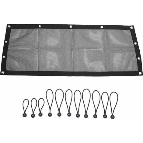 Pare-soleil pour fenêtre arrière UTV Polaris pour rzr Pro 2020-2026 en tissu respirant en maille filet protection pare-brise hors route design ventilé (1/5)