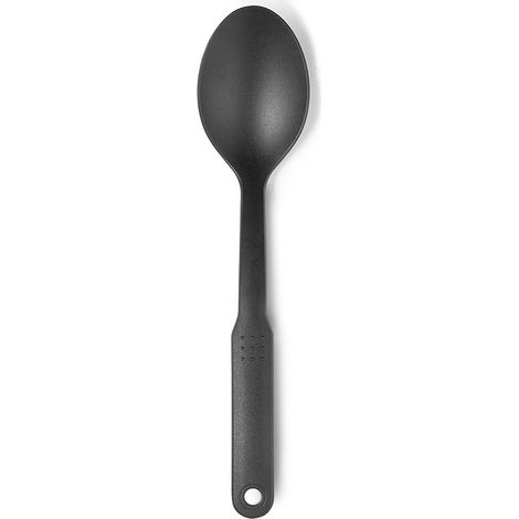 Cucchiaio in nylon morbido, lungo 31 cm, colore nero (1/2)