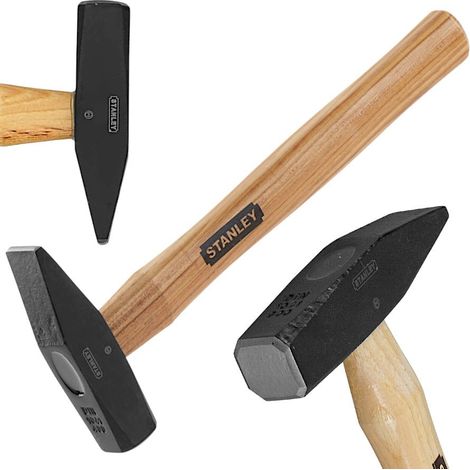 Martillo de cerrajero de 300g con mango de madera STANLEY 1-51-173