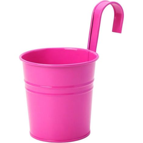 Maceta, 5 piezas, 600 ml, 10 x 10 cm, Cubo de metal, Maceta, Jardinera colgante, Maceta colgante de hierro, Cubo, Jardinera de metal (1/5)