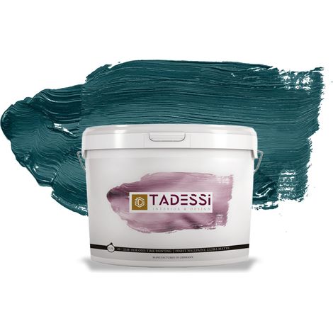 TADESSI Color Vista Wandfarbe Grün - Petrol - Matte Dispersionsfarbe - Innenfarbe für Wand und Decke (1/5)