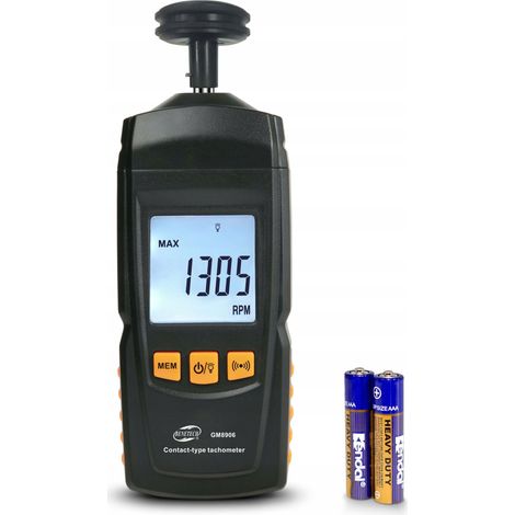Tacómetro LCD con medidor de RPM hasta 99999 RPM GM8906 (1/5)