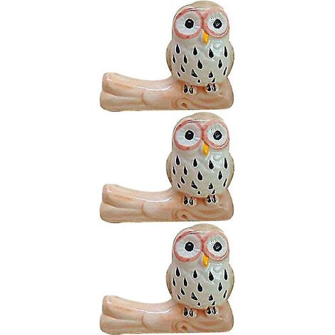 Porte-baguettes hibou (3 pièces)