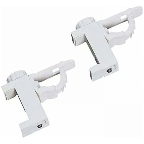2Pcs Adjustable Crossbar Clamp Holder and Hook Curtain Rod Towel Storage Rack for Organizer (1/5)