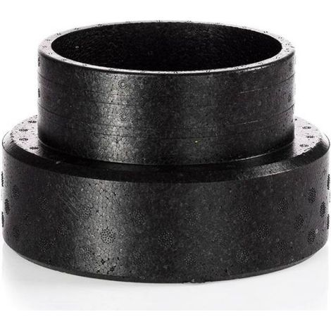 Zehnder Muffe ComfoPipe Compact DN125, Länge 110/10mm, Durchmesser 179/125mm, schwarz, EPP