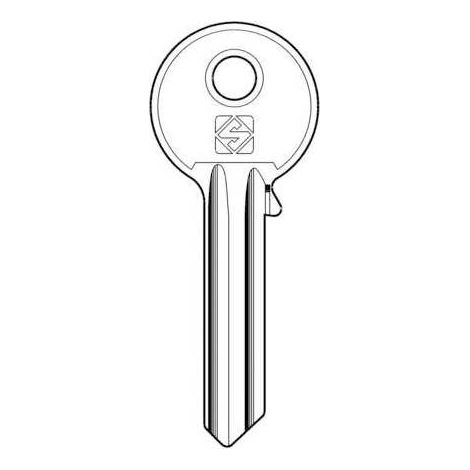 10 x SILCA UL055 CHIAVE PROFILO OTTONE