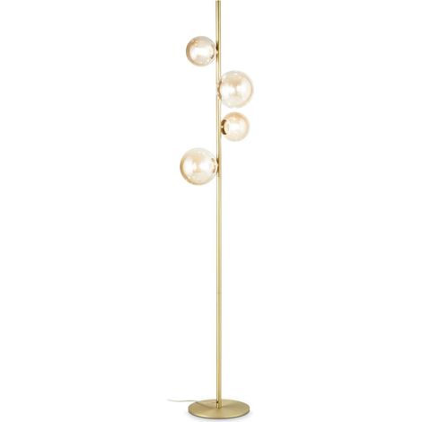 Piantana Moderna Perlage Metallo Ottone 4 Luci G9 15W 3000K (1/2)