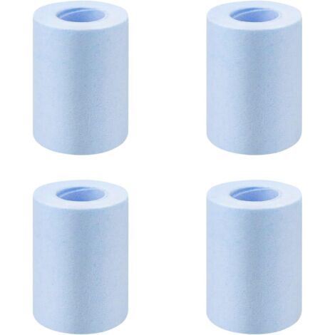 QORVA-Lot de 4 filtres en coton multicouche de 5,4 cm de long, pour adoucir l'eau dure et filtrer la saleté dans l'eau (1/5)