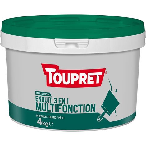 ENDUIT MULTIFONCTION 3EN1 PÂTE CHANTIER TOUPRET 4KG BCEMULP04
