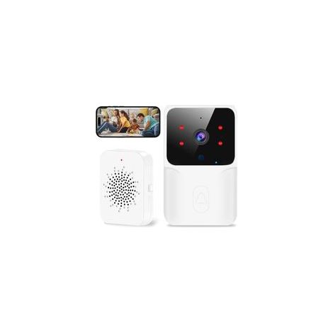 Sonnette Vidéo sans Fil 1080p avec Vision Nuit HD Détection Intelligente Humaine, Notification Anti-Vol Instantanée, Intercom bidirectionnel,Compatible Alexa/Google Home,Maison/Appartement