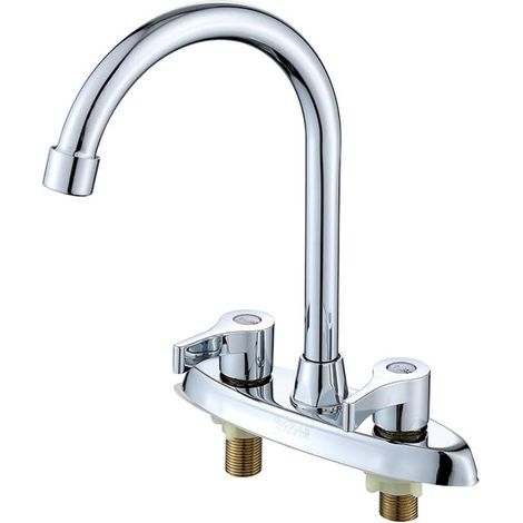 Mitigeur pour vasque, eau chaude/froide, pour meuble-lavabo (1/5)