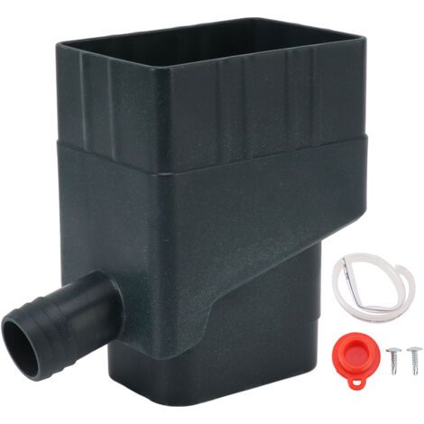 Système de récupération d'eau de pluie, kit de dérivation de tuyau de descente professionnel résistant aux UV pour les jardins extérieurs, les pelouses et les espaces verts(Vert) (1/5)