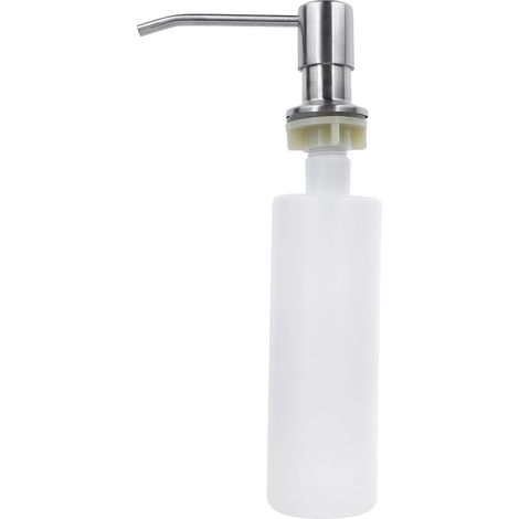 Distributeur de savon liquide manuel de remplacement pour évier de cuisine en acier inoxydable, pour comptoir (1/5)