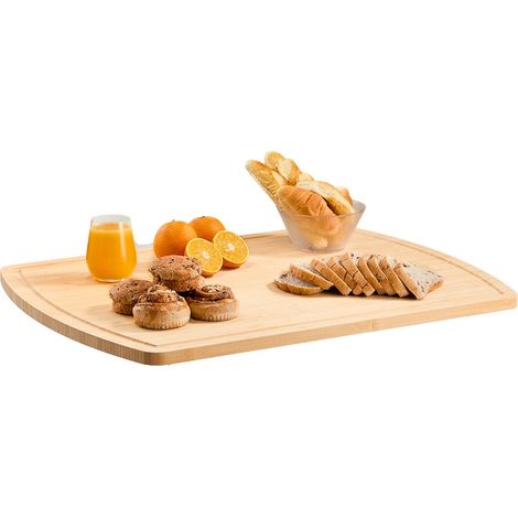 Housse de protection pour planche à nouilles, 765 x 560 mm, planche à découper en bambou avec rainures pour cuisinière à gaz et électrique, pour plan de travail et évier de camping-car, naturel (1/5)