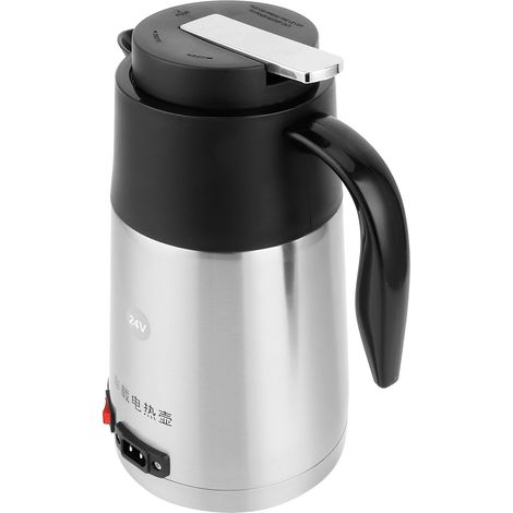 Bouilloire électrique voiture 200W 24V, chauffe-tasse isotherme 1200ml pour allume-cigare véhicule (1/5)