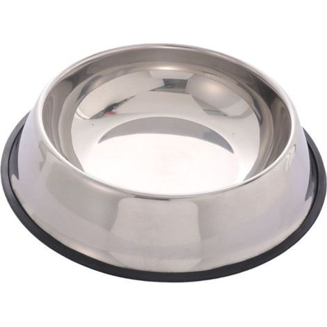 Ciotola per cibo e acqua per animali domestici in acciaio inossidabile, adatta ai cani. Base ampia e stabile per evitare fuoriuscite. Lavabile in lavastoviglie. (1/5)