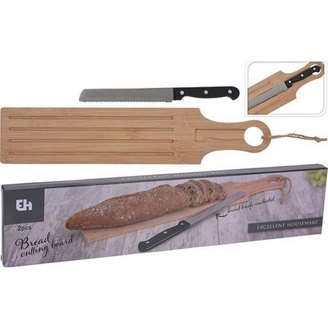 Planche à pain en bois avec couteau à pain Excellent Houseware