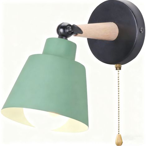 Modern Wall Light E27 Minimalist Retro Wall Sconce Nordic Indoor Wall Lamp For Bedroom Office Corridor Hallway Green