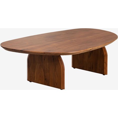 Tavolino da caffè in legno di acacia Bedum (135x80 cm) SKLUM            
