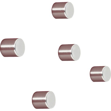 Sigel Neodym Magnet C5 "Strong" (Ø x H) 10 mm x 10 mm Zylinder Silber 5 St. BA700 (1/3)