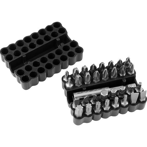 Set di punte da 25 mm, con supporto magnetico da 60 mm, 33 pezzi.