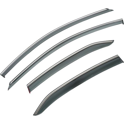 Pare-soleil de fenêtre PVC Métal 4 Pièces pour Camry 2018-2021, Déflecteurs de Pluie Neige, Protection Contre les Intempéries, Visière Auto Extérieure (1/5)