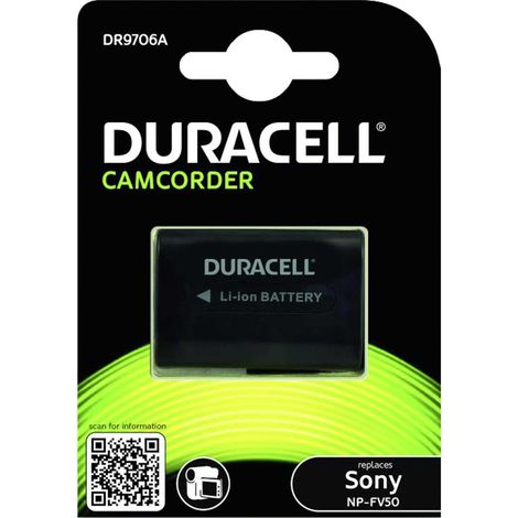 Duracell DR9706A - Batterie - Li-Ion - 650 mAh - pour Sony Handycam FDR-AX100, AX43, AX60, HDR-CX170, CX485, CX680, PJ330, PJ350, PJ675, PJ680