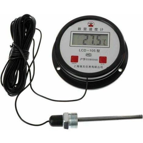 Industrial digital thermometer – High temperature – 10-metre probe (1/4)