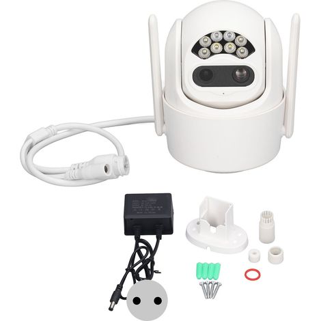 Caméra de surveillance extérieure WiFi 1080P HD, 110-240V, dôme avec objectif zoom, prise UE (1/5)