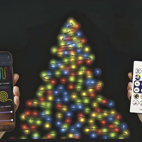 Luci Smart 100 LED Multicolore RGB 10 m - App-i Light con Telecomando (1/5)