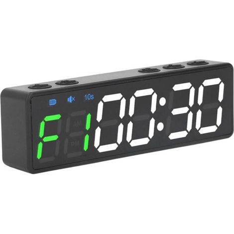 Minuteur de Gym Portable Horloge Numrique Rechargeable avec Aimant Idal pour Entranement et Fitness YYV (1/4)