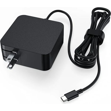 Chargeur secteur USB-C 65 W/45 W (dernier modèle 2025) pour ordinateur portable Asus Chromebook, ZenBook Transformer et ExpertBook (C302C, C213, C214, C43). (1/4)