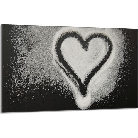 Piastra protettiva in vetro per stufa 80x52 Cuore (1/5)