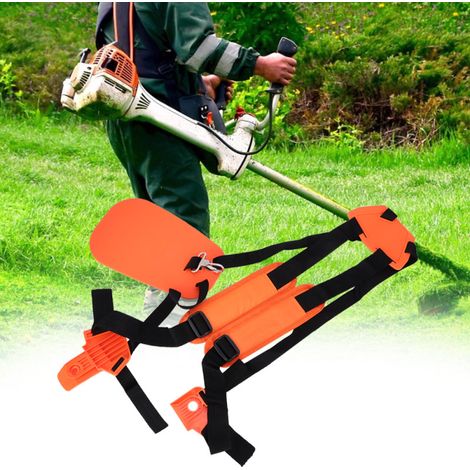 Sangle d'épaule double pour débroussailleuse, harnais d'épaule double, ceinture en nylon pour jardin (1/5)