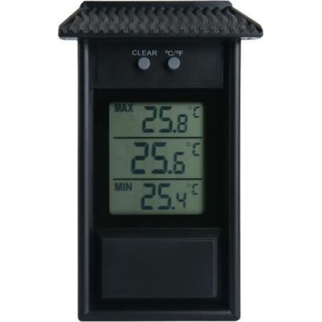Thermomètre numérique - Surveillez les températures maximales et minimales avec ce thermomètre de serre intérieur et extérieur pratique et facile à installer 13,2x8x3 (cm) (1/3)