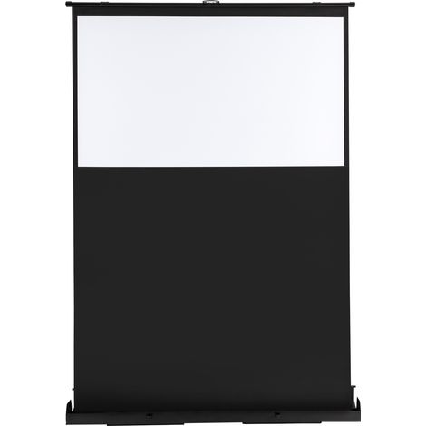 Écran de Projection 50 Pouces sur Pied, Écran Rétractable, 16:9, compatible Full HD, 4K, 8K, 3D, HDR,hauteur réglable, portable, sans installation, maison, bureau, Noir (1/5)