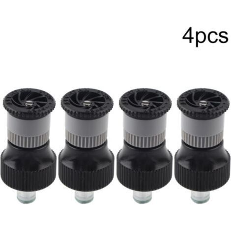 Buse d'arrosage en plastique pour jardin, outil d'irrigation, filetage femelle G1/2 po DN15, lot de 4 arroseurs enterrés, buse réglable, pour pelouses (1/4)