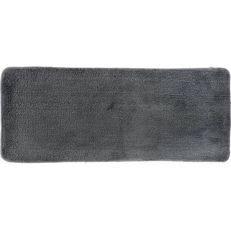 Mikrofasermatte doppelwaschbecken 50x120 cm latexunterseite - dunkelgrau - Tendance