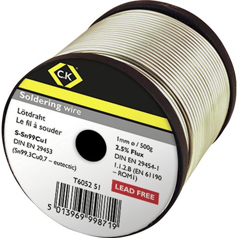 C.K  Lötzinn, bleifrei    500 g 1 mm