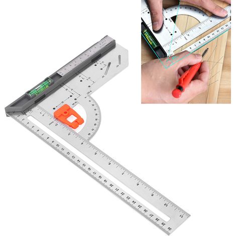 30 cm (12 Zoll) Multifunktions-Winkelmesser mit abnehmbarem Fuß (1/5)