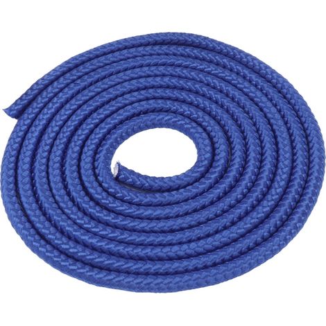 Corde d'entraînement pour la gymnastique rythmique et sportive, 3 mètres, bleue, idéale pour la compétition et le fitness enfants. (1/5)