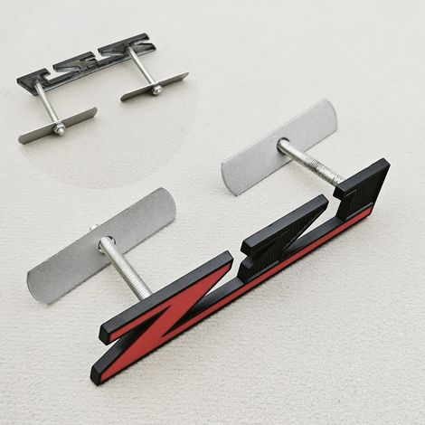 (Rouge Noir, 90 mm) - Logo Z71 en métal 3D, emblème de calandre avant, autocollant de coffre, compatible avec Chevrolet Tahoe, Colorado, Cheyenne et Chevy Silverado. Accessoires (1/5)