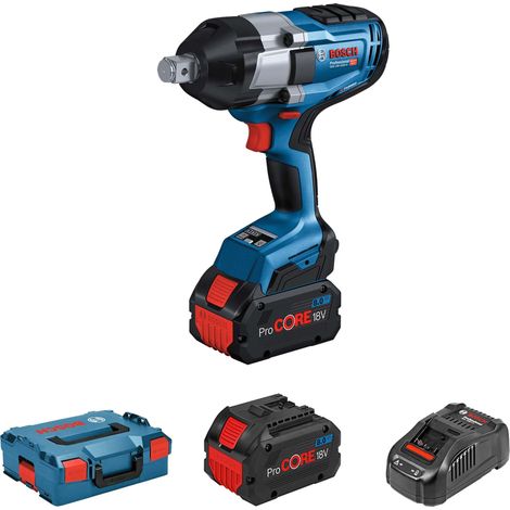 Avvitatore a impulsi Bosch BITURBO GDS 18V-1050 H 2x PC 8,0 Ah e caricabatterie in L-BOXX
