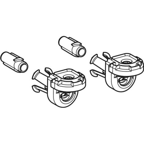 Geberit – Bâti support WC encastré 243978001 – Type montage mural – Entraînement à baïonnette – Adapté PMR
