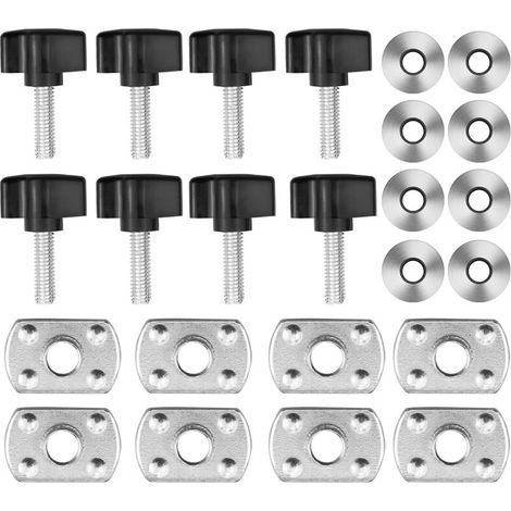 8 Ensembles Boulons de Toit Rigide Universels Pour Jeep Wrangler - Kit de Vis et D'écrous à Retrait Rapide Compatibles avec Jeep Wrangler YJ TJ JK Unlimited Sahara Rubicon 2/4 portes