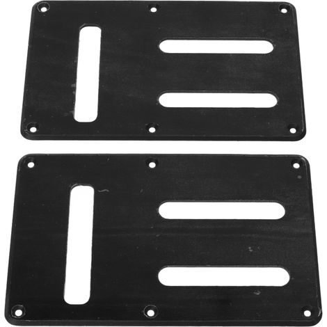 2 Pièces Cache-Câbles pour Guitare Électrique avec 6 Trous et 3 Fentes pour Circuit et Cavité Ressort (1/5)