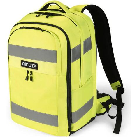 DICOTA Hi-Vis V2 - Mochila - 32-38 litros - Poliéster, Poliuretano termoplástico (TPU) - Amarillo