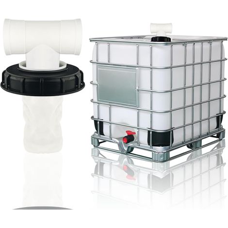 Accessori per coperchi filtro IBC, accessori per serbatoi IBC, coperchio filtro in nylon da 165 mm con coperchio superiore in argilla, rete filtrante per serbatoi di acqua piovana IBC/a T (1/5)